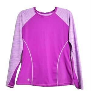 Athleta Long Sleeve Running Fushia Top Small